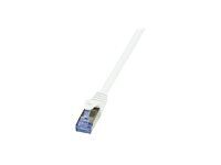 LogiLink PrimeLine - Patch cable - RJ-45 (M) to RJ-45 (M) - 10 m - SFTP, PiMF - CAT 6a - halogen-free, snagless - white