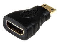 StarTech.com HDMI® to HDMI Mini Adapter - HDMI Female to Mini HDMI Male for camera to a High Definition TV or Monitor (HDACFM) - HDMI adapter - HDMI female to mini HDMI male - black